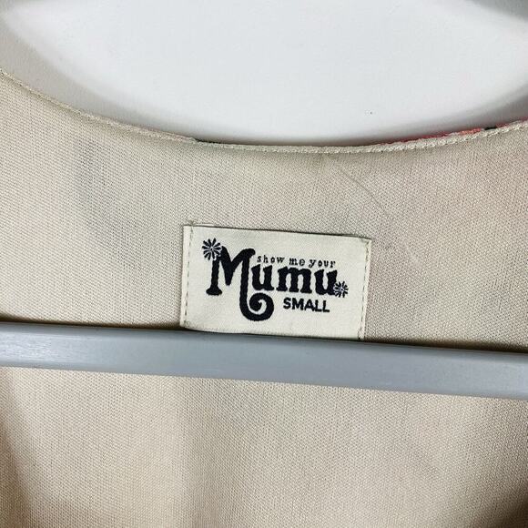 Show Me Your Mumu Size Small Long Sleeve Bull Head Skull Print Jamie Tunic Top - Picture 5 of 6